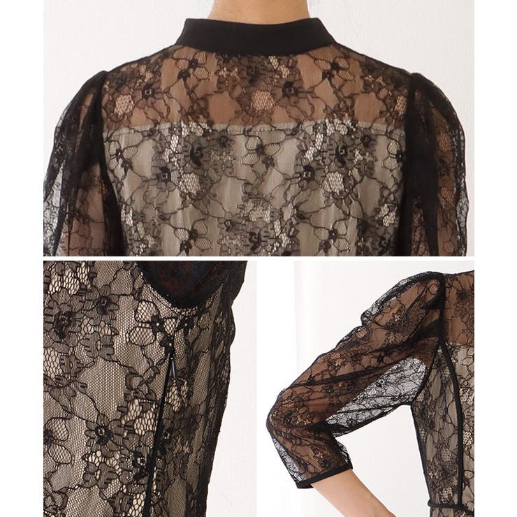 7分袖 総レース 花柄 | レースレディース  | 詳細画像18 