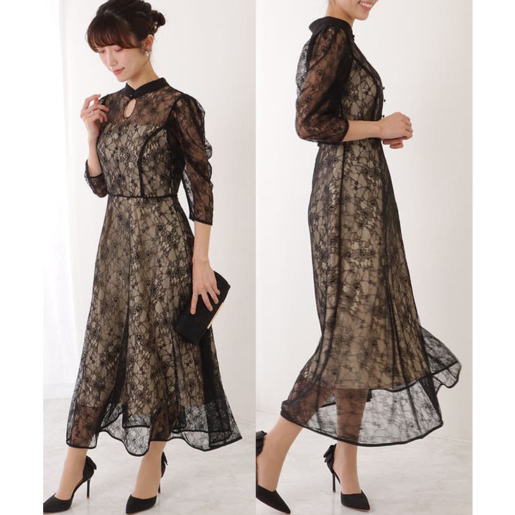 7分袖 総レース 花柄 | レースレディース  | 詳細画像5 