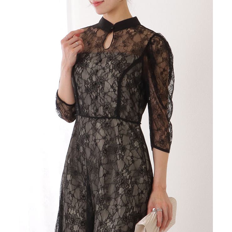 7分袖 総レース 花柄 | レースレディース  | 詳細画像7 