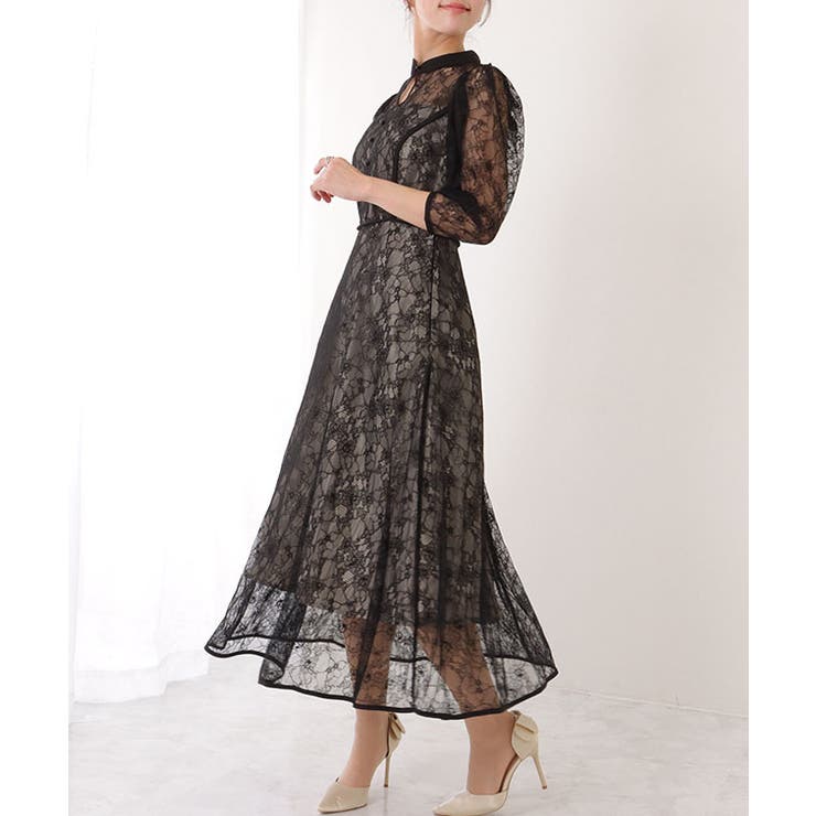 7分袖 総レース 花柄 | レースレディース  | 詳細画像9 