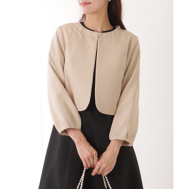 ノーカラー ジャケット付き キーネック | レースレディース  | 詳細画像8 