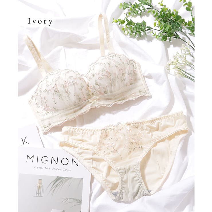 ✨Satin Darlingsトライアングルブラ ホワイト レース付きブラジャー ホワイト レース トライアングルブラ | La Perla （ラペルラ）