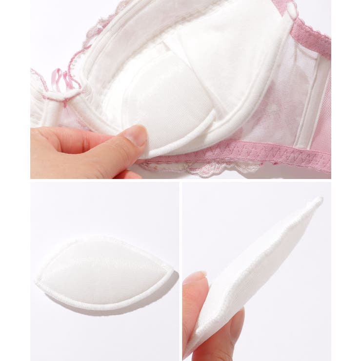 フローラル 刺繍 スカラップ レース ブラ&ショーツ | レースレディース  | 詳細画像17 