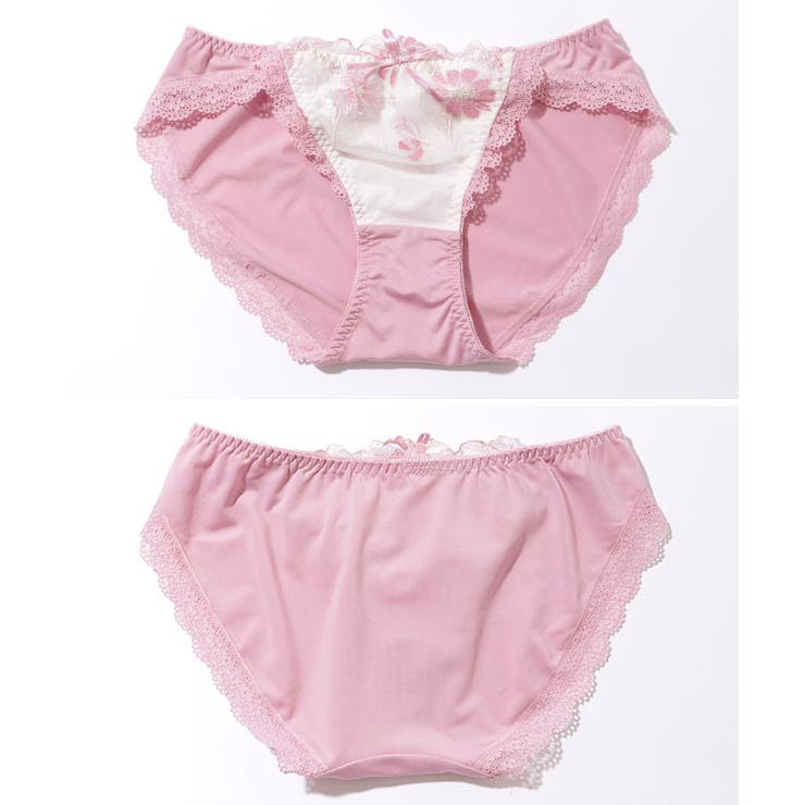 フローラル 刺繍 スカラップ レース ブラ&ショーツ | レースレディース  | 詳細画像19 