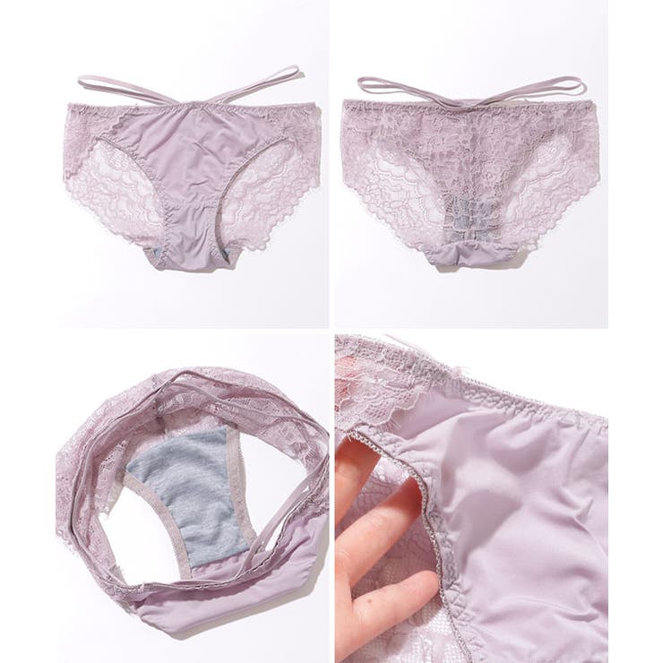 カットアウト レーシィ ストラップ ブラ&ショーツ | レースレディース  | 詳細画像20 