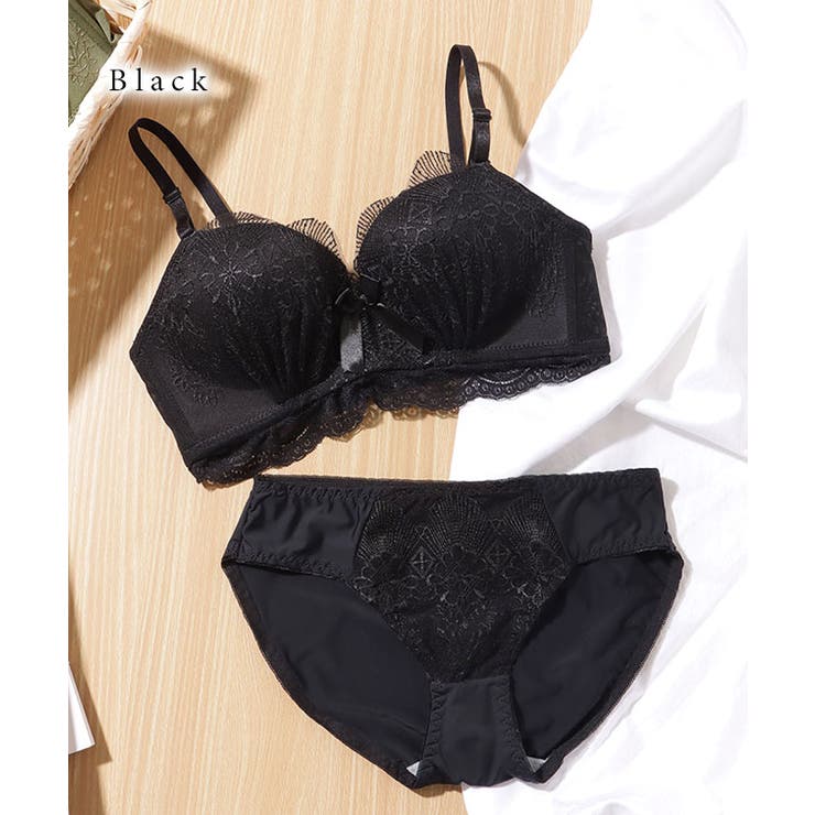 フラワーレース C75 3/4カップブラジャー フラワーレース C75 3/4カップブラジャー