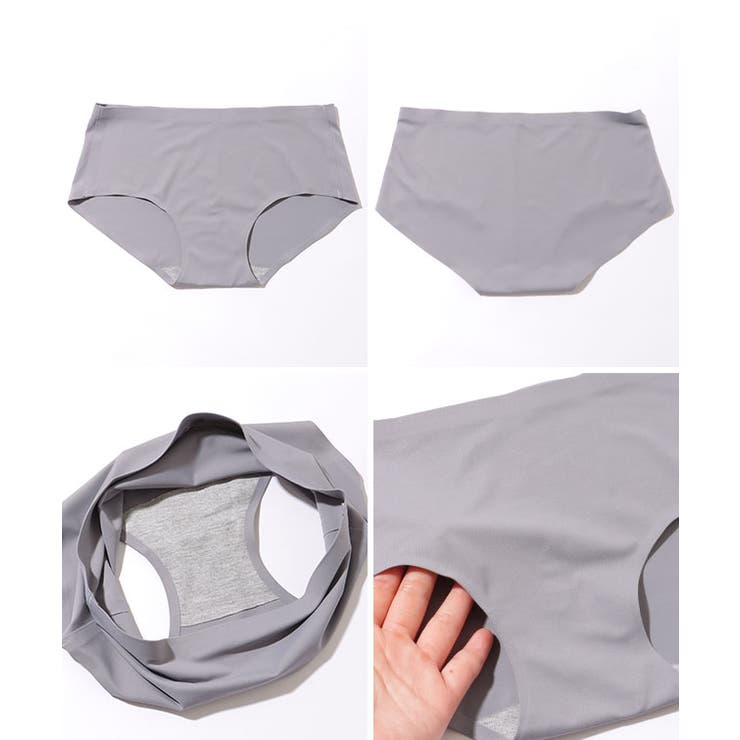 スカラップレース付き ソリッド シームレス 3/4 ブラ&ショーツ | レースレディース  | 詳細画像20 