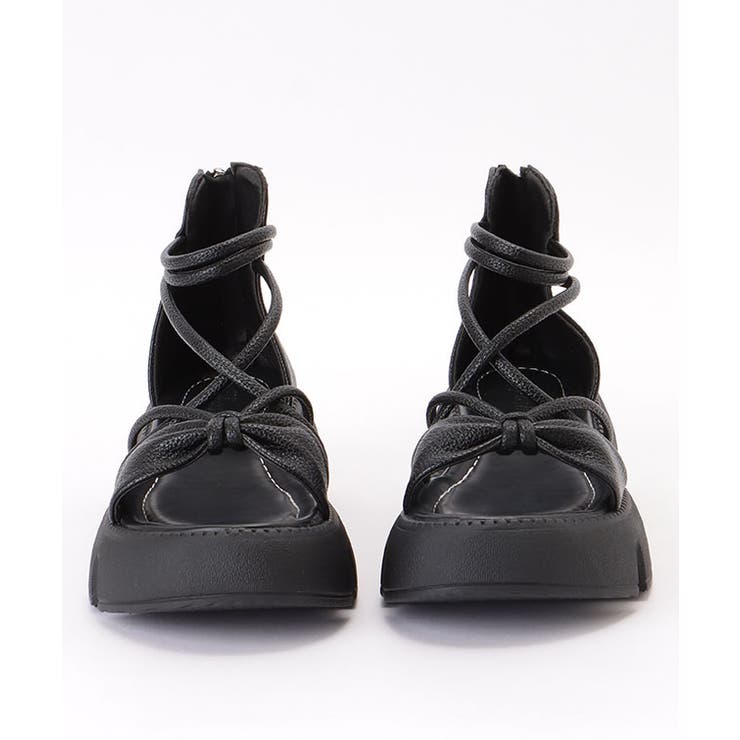 ナロー ストラップ ハイカット 厚底 コンフォート サンダル | レースレディース  | 詳細画像16 