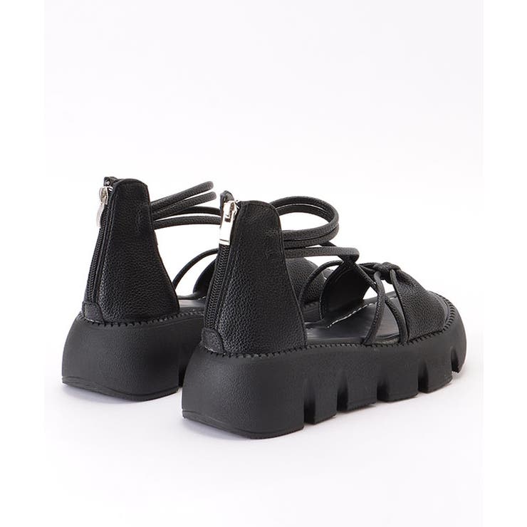 ナロー ストラップ ハイカット 厚底 コンフォート サンダル | レースレディース  | 詳細画像19 