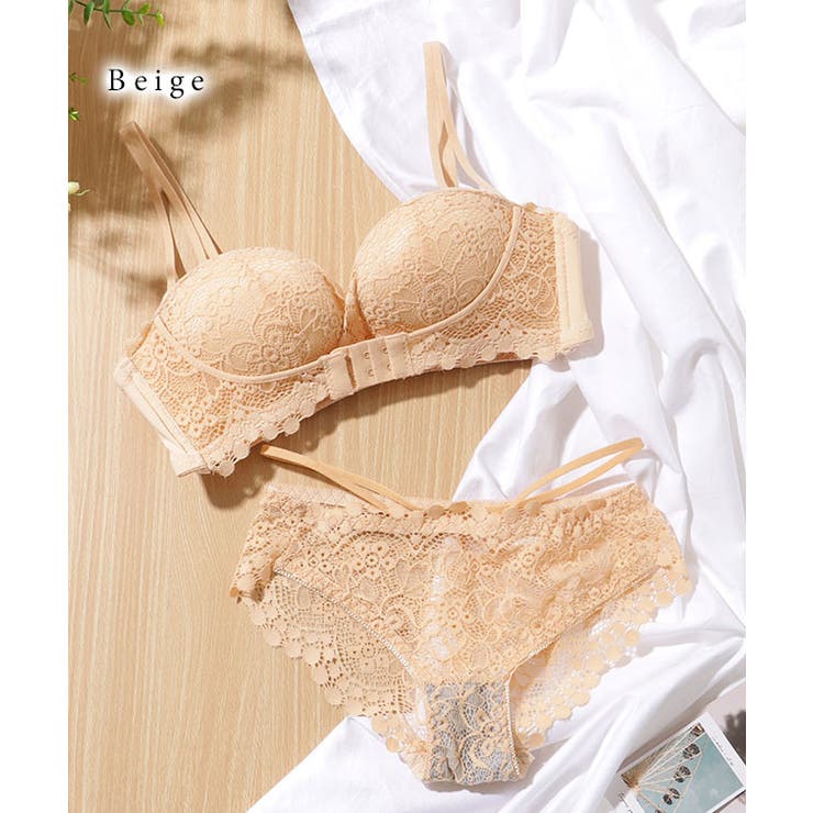 2WAY フロントホック ノンワイヤー レース ブラ&ショーツ | レースレディース  | 詳細画像13 