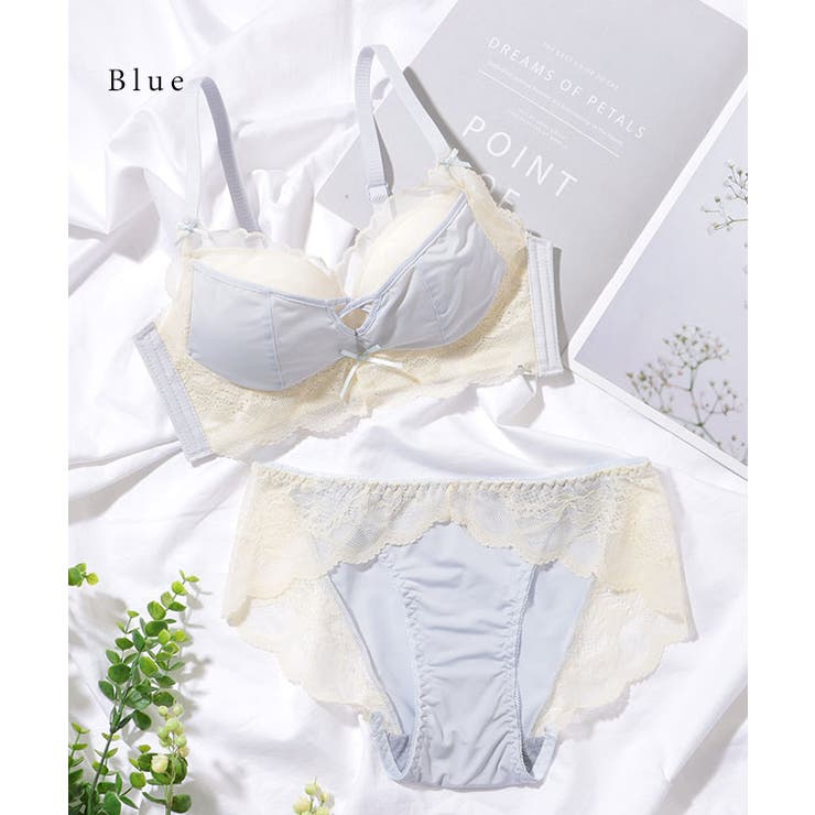 スカラップ レース 脇高 ボリュームアップ ブラ&ショーツ | レースレディース  | 詳細画像15 