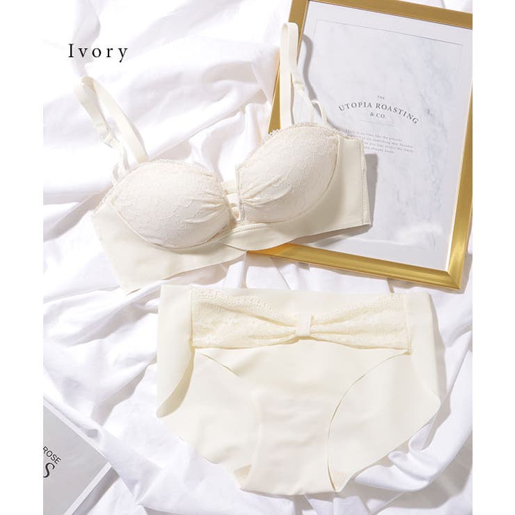 レーシィ リボンデザイン ノンワイヤー ブラ&ショーツ | レースレディース  | 詳細画像17 