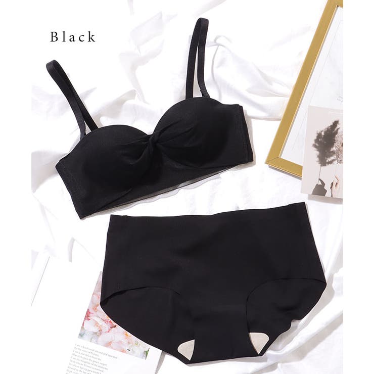 ツイスト ギャザー シアー レイヤード ブラ&ショーツ | レースレディース  | 詳細画像10 