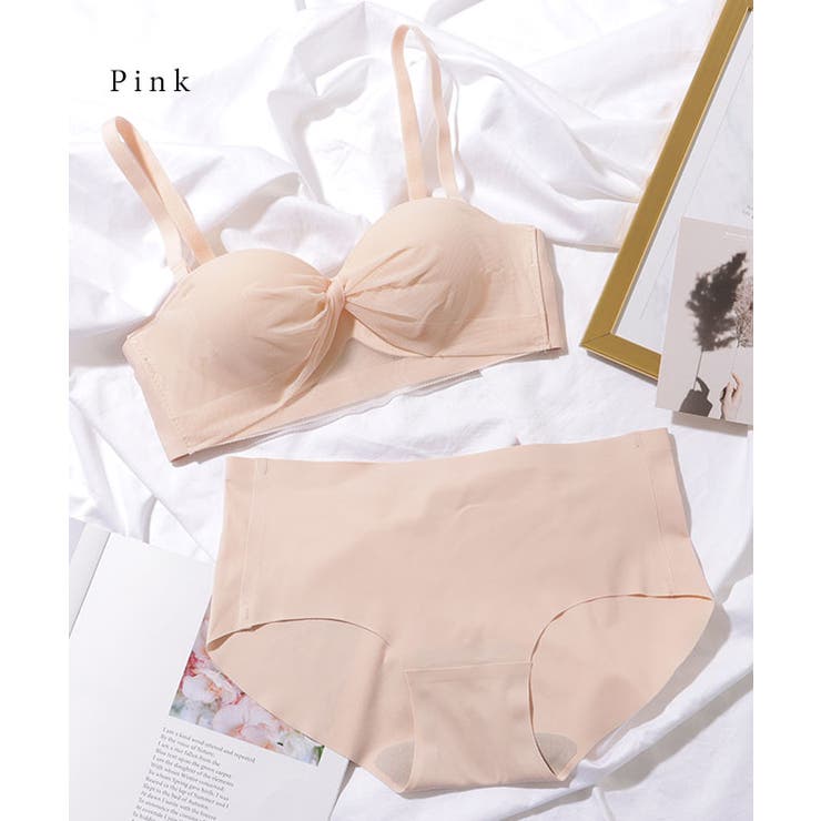 ツイスト ギャザー シアー レイヤード ブラ&ショーツ | レースレディース  | 詳細画像13 