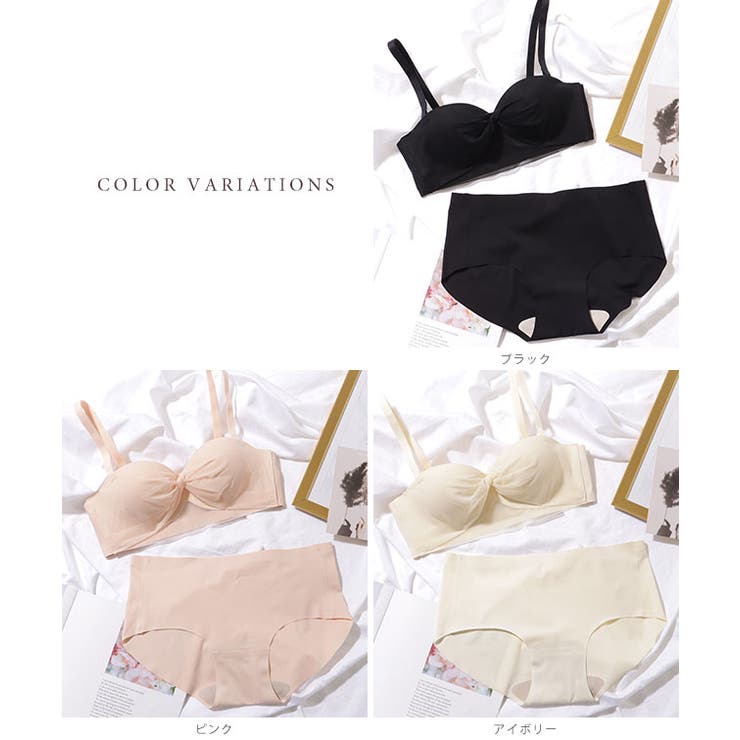 ツイスト ギャザー シアー レイヤード ブラ&ショーツ | レースレディース  | 詳細画像9 