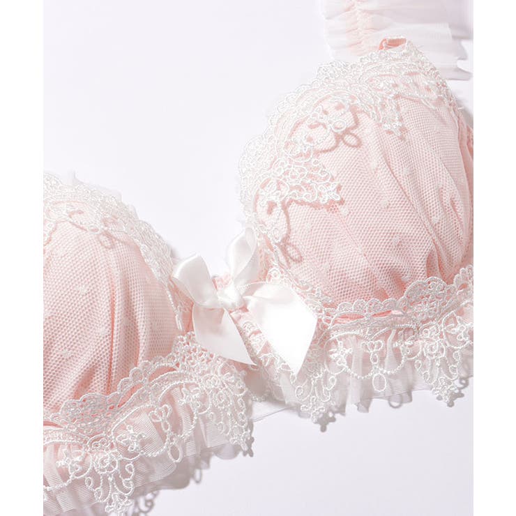 リボン付き フリル ドット レース ブラ&ショーツ | レースレディース  | 詳細画像13 