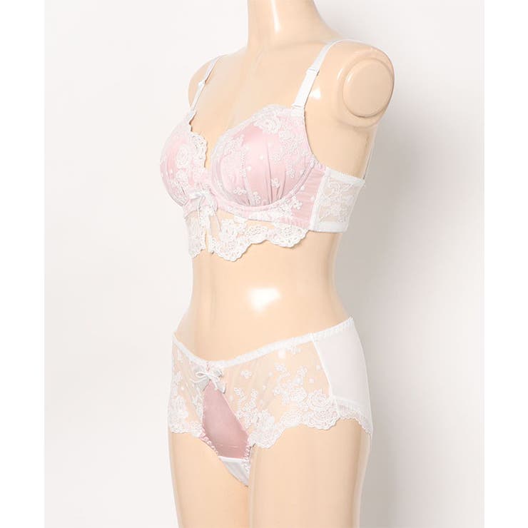 エレガント 刺繍 レース レイヤード ブラ&ショーツ | レースレディース  | 詳細画像15 