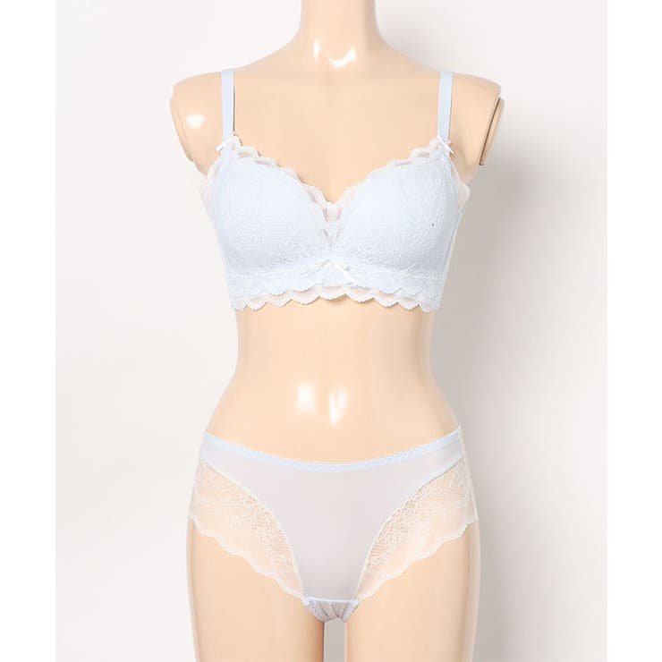 スカラップ レイヤード レーシィ 脇高 ブラ&ショーツ | レースレディース  | 詳細画像16 