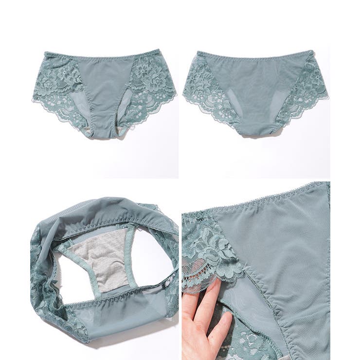 フロント ホック 総レース ノンワイヤー ブラ&ショーツ | レースレディース  | 詳細画像20 