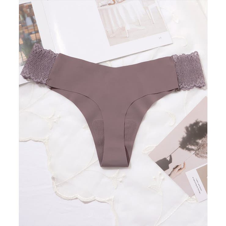 ☆Aubade ミッドライズ ストレッチレース タンガブリーフ ホワイト レースタンガ | La Perla （ラペルラ）