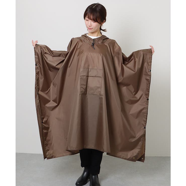 ソリッドカラー ポケッタブル ロング[品番：LCLW0006742
