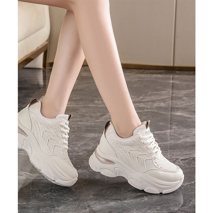 配色タグ付き レースアップ 厚底 | レースレディース  | 詳細画像8 