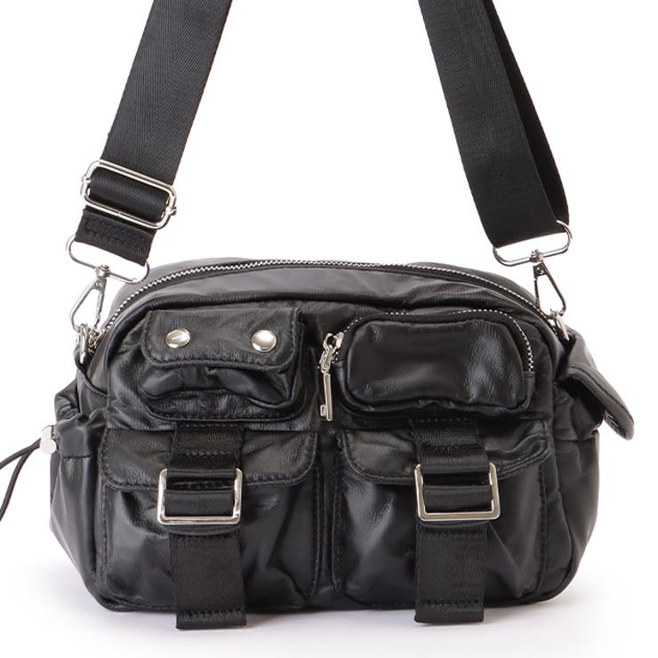 フェイクレザー 多ポケット スクエア | レースレディース  | 詳細画像1 