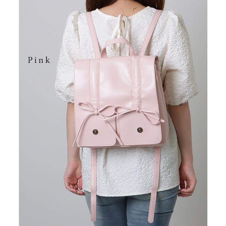 フェイクレザー リボン ギャザー | レースレディース  | 詳細画像11 