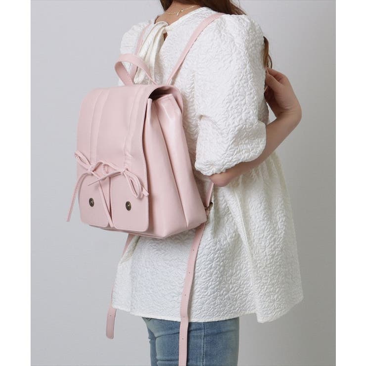 フェイクレザー リボン ギャザー | レースレディース  | 詳細画像12 