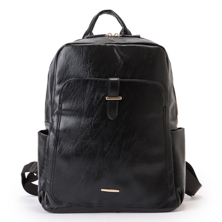 フェイクレザー ラウンドファスナー 多ポケット | レースレディース  | 詳細画像1 