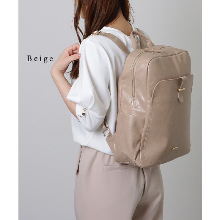 フェイクレザー ラウンドファスナー 多ポケット | レースレディース  | 詳細画像10 