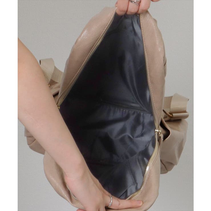 フェイクレザー ラウンドファスナー 多ポケット | レースレディース  | 詳細画像16 