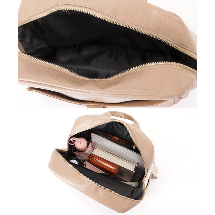 フェイクレザー ラウンドファスナー 多ポケット | レースレディース  | 詳細画像19 