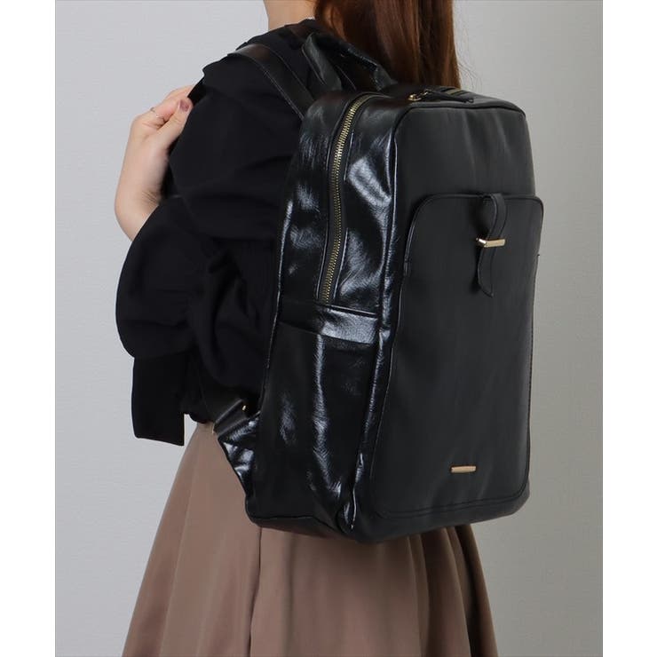 フェイクレザー ラウンドファスナー 多ポケット | レースレディース  | 詳細画像6 