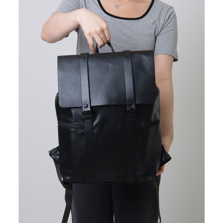 フェイクレザー 配色ライン スクエア | レースレディース  | 詳細画像6 