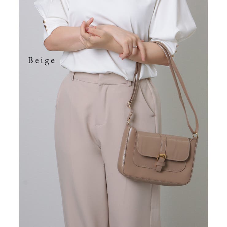 フェイクレザー スクール風 スクエア | レースレディース  | 詳細画像12 