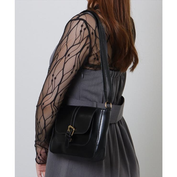 フェイクレザー スクール風 スクエア | レースレディース  | 詳細画像6 