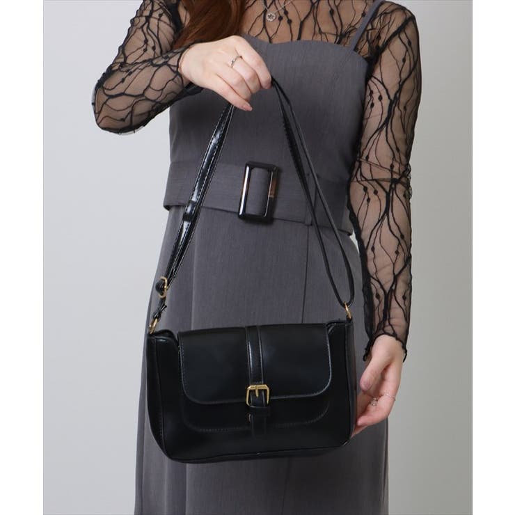 フェイクレザー スクール風 スクエア[品番：LCLW0006890]｜レース