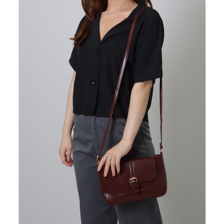 フェイクレザー スクール風 スクエア | レースレディース  | 詳細画像9 