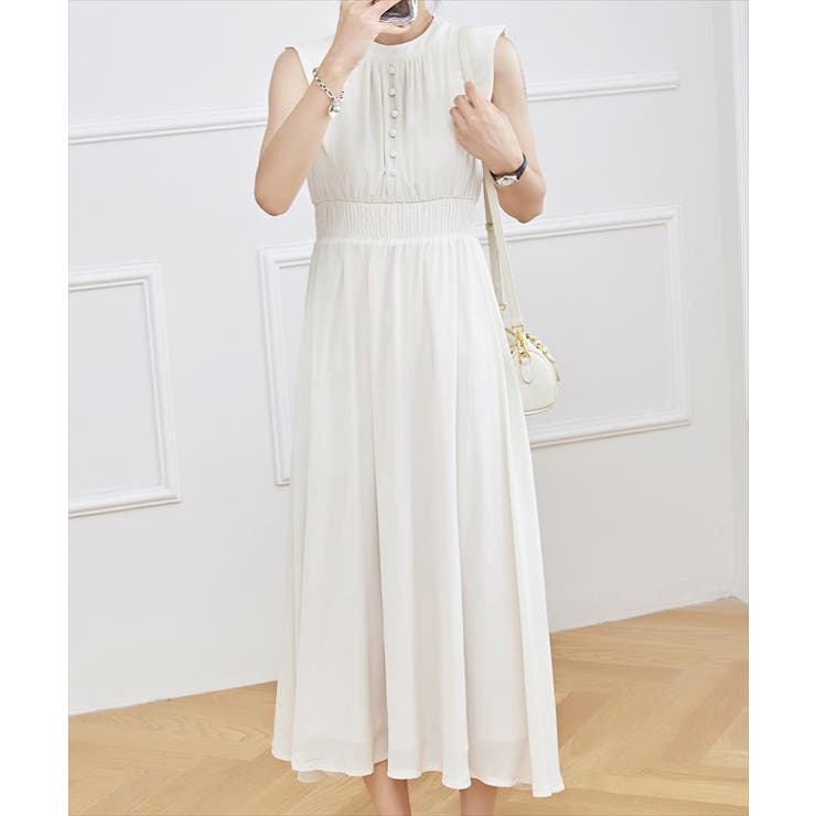 フロントボタン クルーネック ハイウエスト | レースレディース  | 詳細画像10 