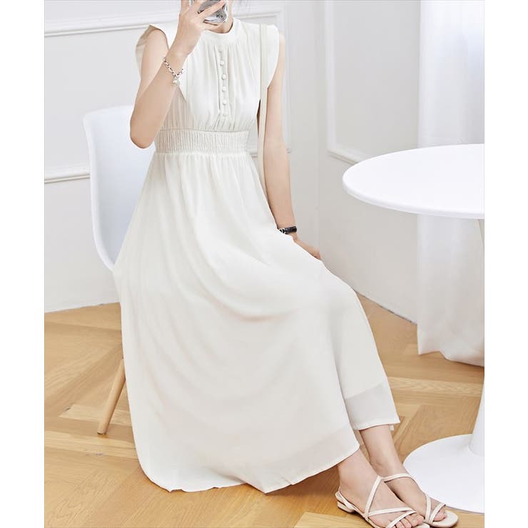 フロントボタン クルーネック ハイウエスト | レースレディース  | 詳細画像11 