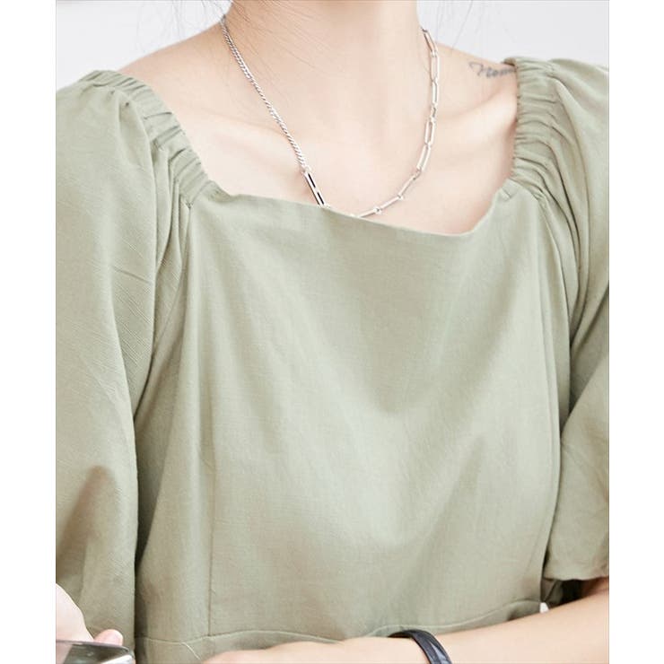 バックレースアップ パフスリーブ マーメイド | レースレディース  | 詳細画像18 