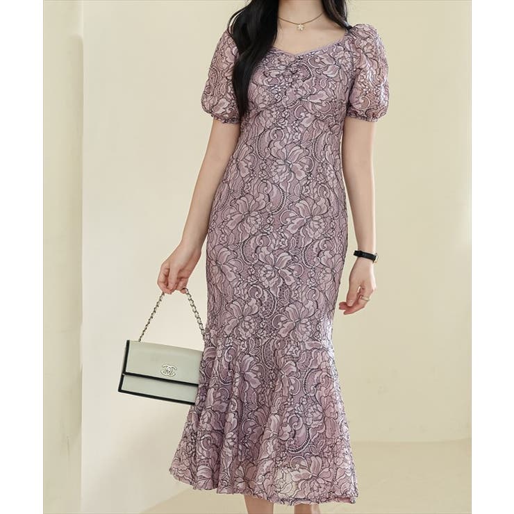 総レース Vネック マーメイド | レースレディース  | 詳細画像17 