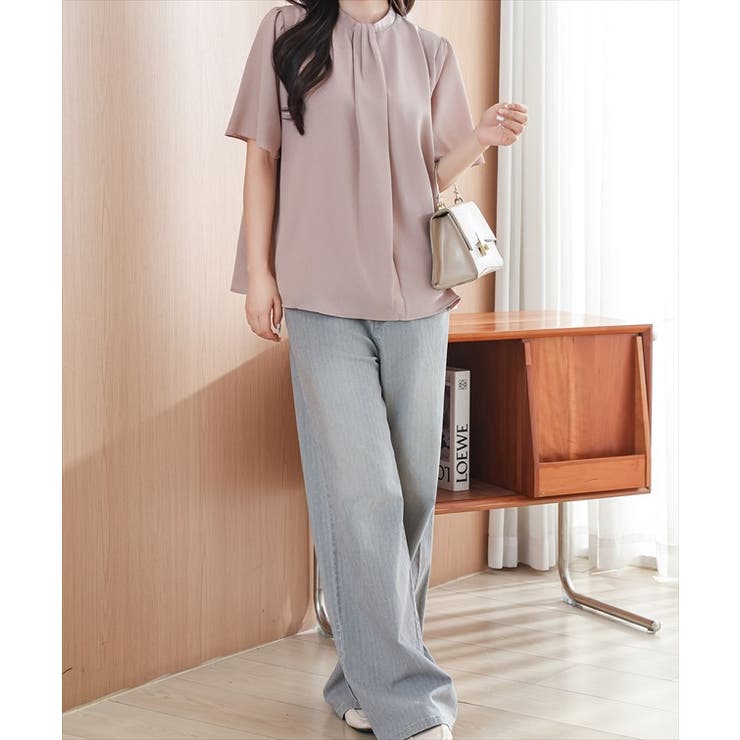 ソリッドカラー クルーネック 半袖 | レースレディース  | 詳細画像12 