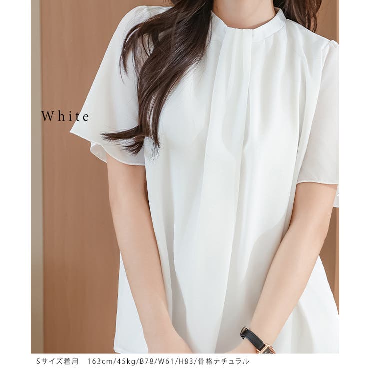 ソリッドカラー クルーネック 半袖 | レースレディース  | 詳細画像14 