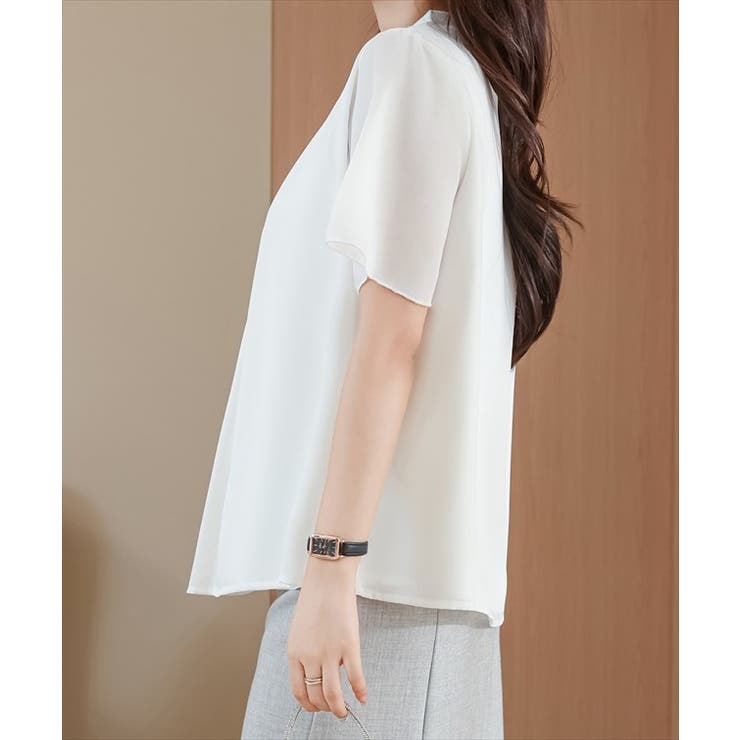 ソリッドカラー クルーネック 半袖 | レースレディース  | 詳細画像16 