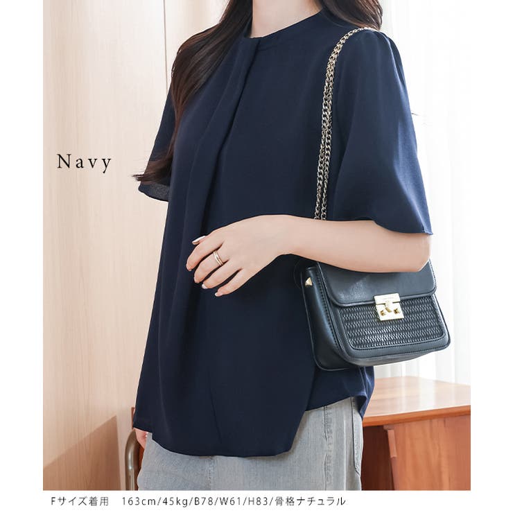 ソリッドカラー クルーネック 半袖 | レースレディース  | 詳細画像7 