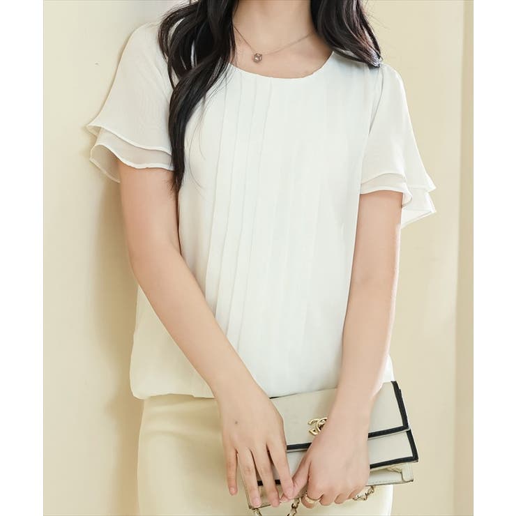 センター プリーツ ラウンドネック | レースレディース  | 詳細画像15 