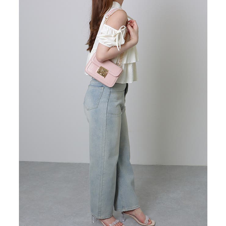 フェイクレザー クロコ風 型押し | レースレディース  | 詳細画像13 