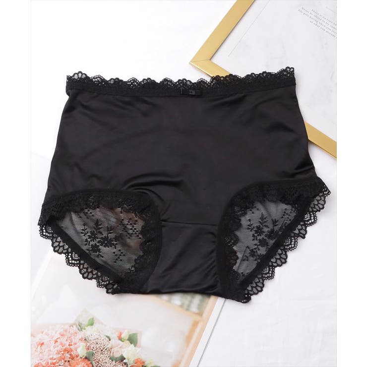 【5枚セット】サテンフィットハイウエストレースドッキングショーツ 女性 レディー… | レースレディース  | 詳細画像10 